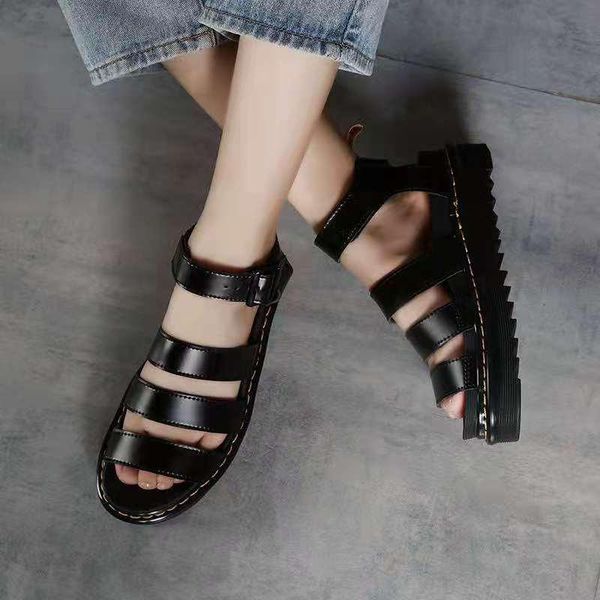 summer woman shoes fashion female sandals flats platform soft soild patent leather gladiator beach, Black
summer woman shoes fashion female sandals flats platform soft soild patent leather gladiator beach, Black