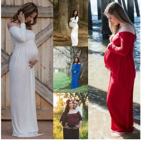 maternity dresses 2021 talloly wear europe and the united states one-line neck long skirt style dress, White
maternity dresses 2021 talloly wear europe and the united states one-line neck long skirt style dress, White