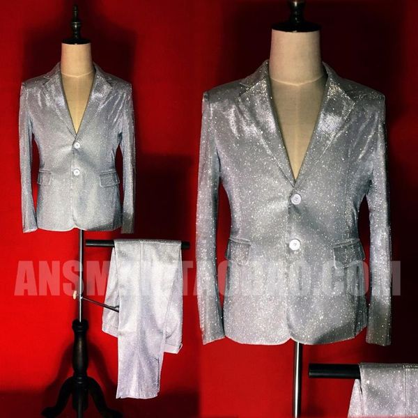 men suits blazer hair stylist fashion slim super flash silvery white suit performance formal dress singer costumes s-5xl men's & blazer, White;black
men suits blazer hair stylist fashion slim super flash silvery white suit performance formal dress singer costumes s-5xl men's & blazer, White;black