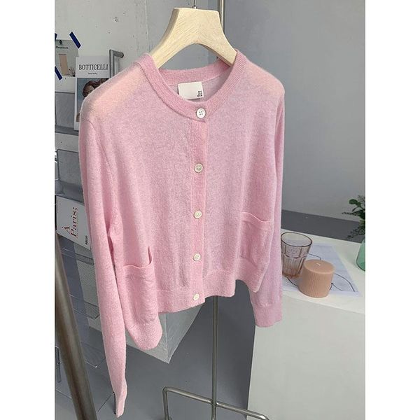 women's knits & tees women sweater2021 sweater super fine single bottom short style autumn cardigan, White
women's knits & tees women sweater2021 sweater super fine single bottom short style autumn cardigan, White