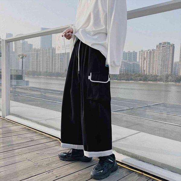 black white straight cargo women pants korean patchwork man loose ankle length streetwear woman spring summer drawstring casual
black white straight cargo women pants korean patchwork man loose ankle length streetwear woman spring summer drawstring casual