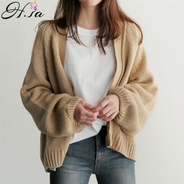 h.sa cardigans long sleeve knitwear loose sweater women coat solid knitting outwear female casual open stitch 210417, White;black
h.sa cardigans long sleeve knitwear loose sweater women coat solid knitting outwear female casual open stitch 210417, White;black