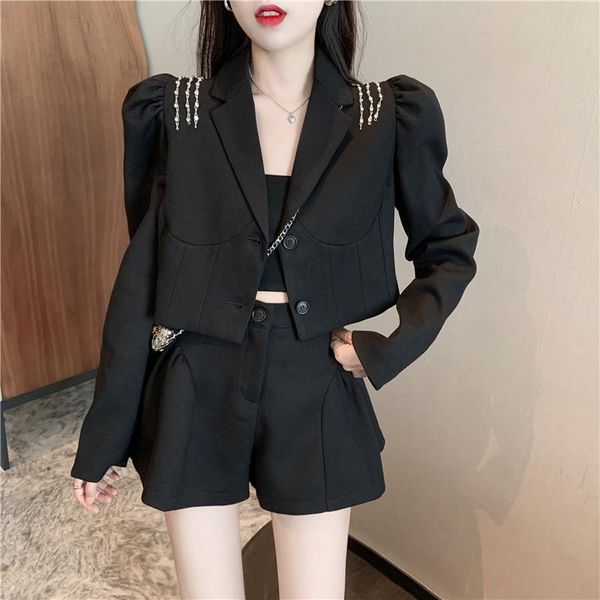 women's tracksuits fall small fragrance vintage tweed two piece set women crop woolen short jacket coat + mini skirts sets sweet 2 suit, Gray
women's tracksuits fall small fragrance vintage tweed two piece set women crop woolen short jacket coat + mini skirts sets sweet 2 suit, Gray