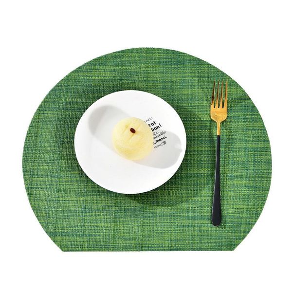 mats & pads nordic semicircular pvc placemats heat-insulating western placemat el wear-resistant and waterproof table 1pc
mats & pads nordic semicircular pvc placemats heat-insulating western placemat el wear-resistant and waterproof table 1pc
