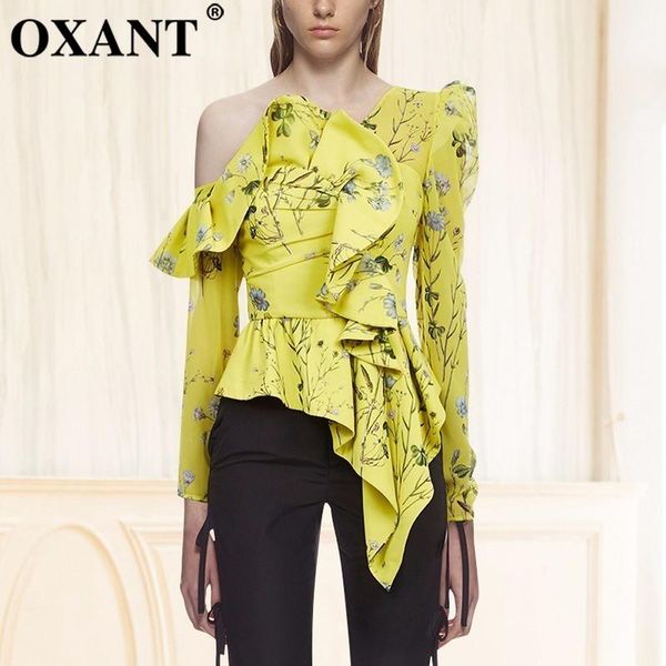 women's blouses & shirts oxant skew collar printed floral blouse shirt female long sleeve ruffle women off shoulder 2021 summer, White
women's blouses & shirts oxant skew collar printed floral blouse shirt female long sleeve ruffle women off shoulder 2021 summer, White
