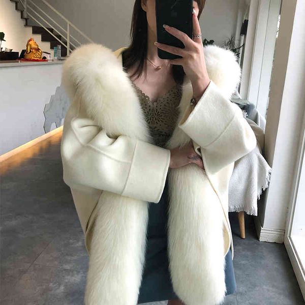 women's trench coats streetwear double-sided wool jacket with removable hood loose charming female solid outwear garments, Tan;black
women's trench coats streetwear double-sided wool jacket with removable hood loose charming female solid outwear garments, Tan;black