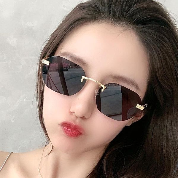 sunglasses rimless metal women vintage fashion gradient lens sun glasses shades for female gafas de sol uv400, White;black
sunglasses rimless metal women vintage fashion gradient lens sun glasses shades for female gafas de sol uv400, White;black
