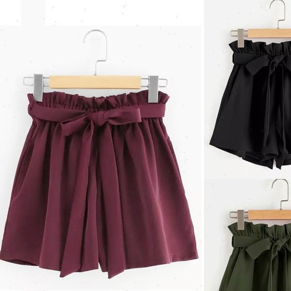 summer retro solid casual women shorts fit elastic waist pocket with string denim color j23, White;black
summer retro solid casual women shorts fit elastic waist pocket with string denim color j23, White;black