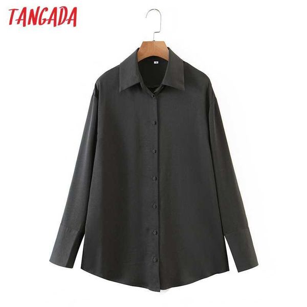 tangada women solid satin shirts long sleeve solid turn down collar elegant office ladies work wear blouses qb82 210609, White
tangada women solid satin shirts long sleeve solid turn down collar elegant office ladies work wear blouses qb82 210609, White