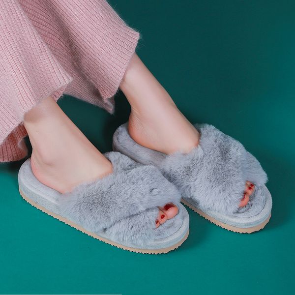 indoor women slippers soft plush faux fur platform flat heel cozy strap home comfort room floor shoes ladies female furry slides, Black
indoor women slippers soft plush faux fur platform flat heel cozy strap home comfort room floor shoes ladies female furry slides, Black