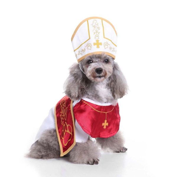 dog apparel pet christmas costume grand pope style puppy outfit hat cosplay party decor y1ab
dog apparel pet christmas costume grand pope style puppy outfit hat cosplay party decor y1ab