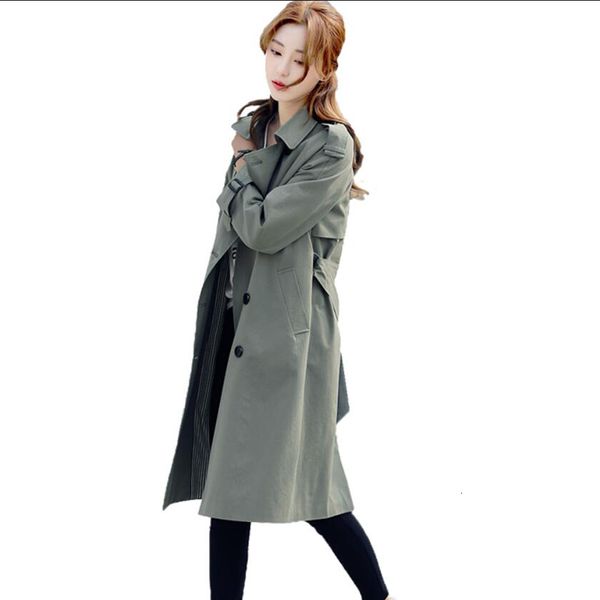 blends for spring autumn fashion double breasted women long coat khaki slim belt windbreaker female trench, Black
blends for spring autumn fashion double breasted women long coat khaki slim belt windbreaker female trench, Black