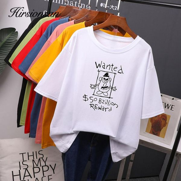 women's t-shirt hirsionsan funny printed summer women t shirts 2021 casual oversized girls tees soft female cotton plus size short sle, White
women's t-shirt hirsionsan funny printed summer women t shirts 2021 casual oversized girls tees soft female cotton plus size short sle, White