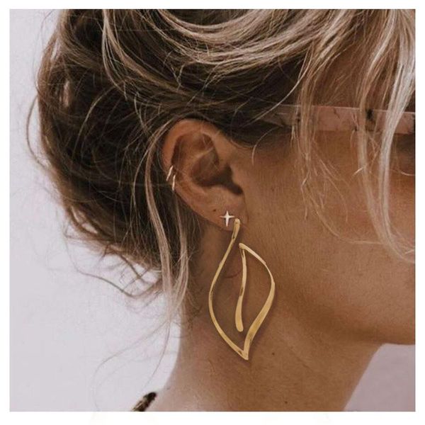 dangle & chandelier trendy small hollow leaf earrings for women gold filled geometry concave and convex ladiespageant fashion jewelry gift, Silver
dangle & chandelier trendy small hollow leaf earrings for women gold filled geometry concave and convex ladiespageant fashion jewelry gift, Silver