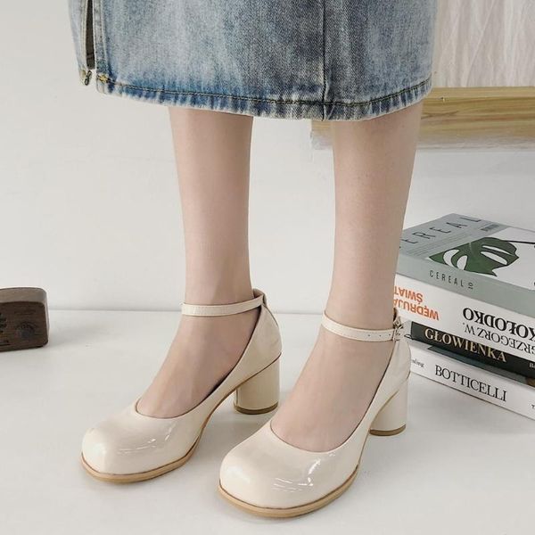 dress shoes slhjc retro leather heels women ankle buckle high heel pumps autumn school cosplay sandals, Black
dress shoes slhjc retro leather heels women ankle buckle high heel pumps autumn school cosplay sandals, Black