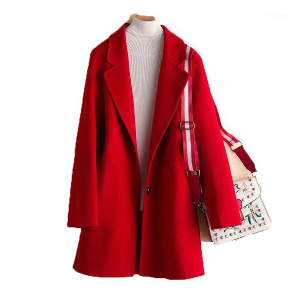 women's wool & blends woolen coat women 2021 spring autumn plus size slim clothes europe america black beige red temperament jacket n10
women's wool & blends woolen coat women 2021 spring autumn plus size slim clothes europe america black beige red temperament jacket n10