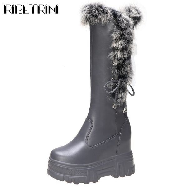 boots brand cool chic inner high heels thick platform keep warm fur winter snow women shoes boots female, Black
boots brand cool chic inner high heels thick platform keep warm fur winter snow women shoes boots female, Black