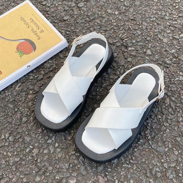 sandals women platform 2021 summer fashion flats shoes buckle strap beach non-slip square toe flat white black
sandals women platform 2021 summer fashion flats shoes buckle strap beach non-slip square toe flat white black