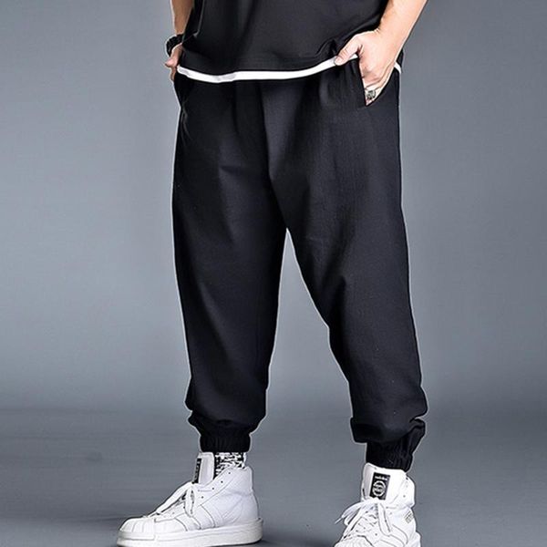 men loose solid color sports trousers wide leg pants casual straight overalls street clothing men's, Black
men loose solid color sports trousers wide leg pants casual straight overalls street clothing men's, Black