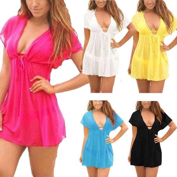 ladies high waist chiffon see-through beach dress bikini cover up kaftan sarong summer wear swimwear, White;black
ladies high waist chiffon see-through beach dress bikini cover up kaftan sarong summer wear swimwear, White;black
