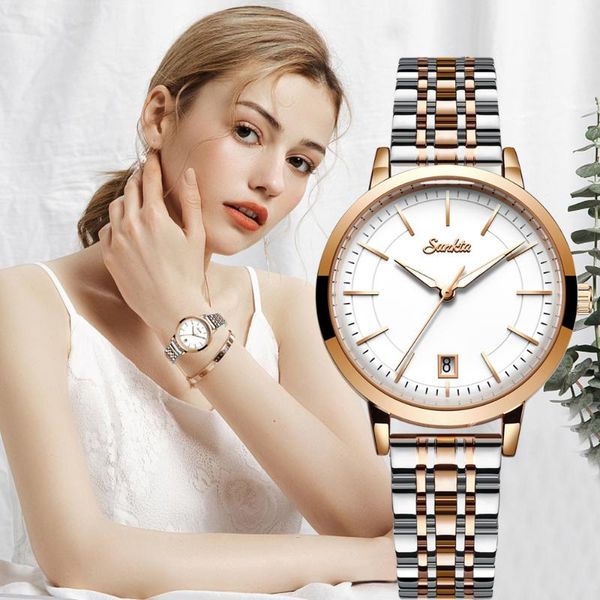 wristwatches sunkta 2021 mode frauen uhren rose gold white damen armband kreative wasserdicht quarz für, Slivery;brown
wristwatches sunkta 2021 mode frauen uhren rose gold white damen armband kreative wasserdicht quarz für, Slivery;brown
