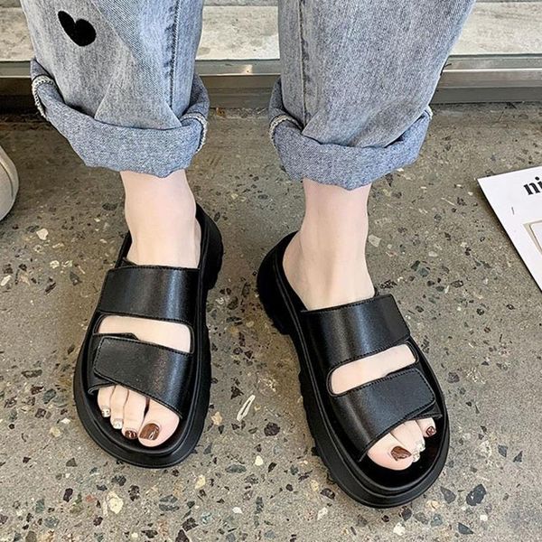 slippers lucyever black chunky platform women casual hook & loop sport sandals woman rubber soft bottom beach slides female
slippers lucyever black chunky platform women casual hook & loop sport sandals woman rubber soft bottom beach slides female