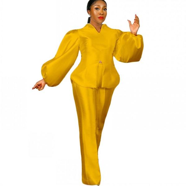 women's two piece pants ladies trouser suit solid color puff sleeve wide leg two-piece casual 2021 fall v-neck slim office outfit, White
women's two piece pants ladies trouser suit solid color puff sleeve wide leg two-piece casual 2021 fall v-neck slim office outfit, White