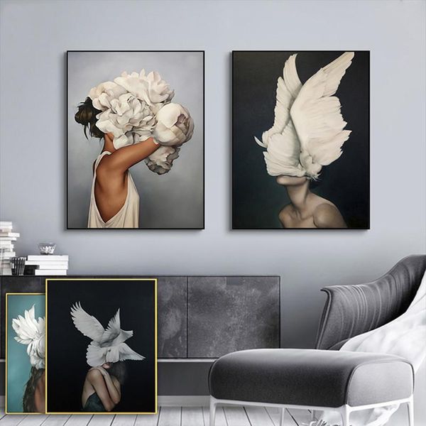 paintings abstract flower women posters and prints nordic canvas lady wall art decor for lliving room decoration h
paintings abstract flower women posters and prints nordic canvas lady wall art decor for lliving room decoration h