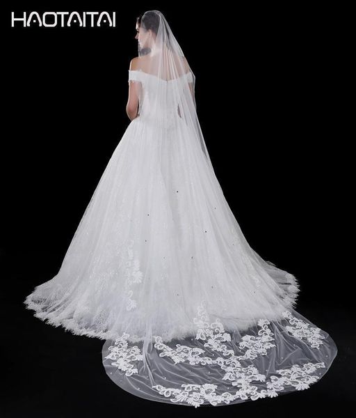 bridal veils 2021 long wedding 3m white lace applique veil bruidssluier dress accessories, Black
bridal veils 2021 long wedding 3m white lace applique veil bruidssluier dress accessories, Black