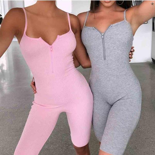 women's jumpsuits & rompers zipper v-neck sleeveless playsuit women slim elastic summer strap bodysuit casual solid color 2021, Black;white
women's jumpsuits & rompers zipper v-neck sleeveless playsuit women slim elastic summer strap bodysuit casual solid color 2021, Black;white