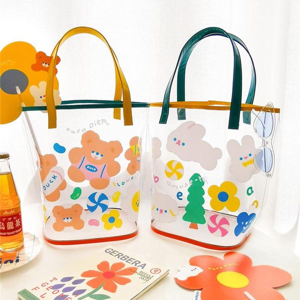 pc cosmetic bag women fashion handbag transparent jelly mesh pvc makeup case summer convenient swimming outdoor beach bags & cases
pc cosmetic bag women fashion handbag transparent jelly mesh pvc makeup case summer convenient swimming outdoor beach bags & cases