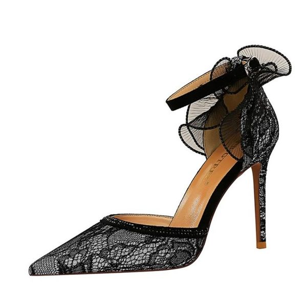 dress shoes lovexss style women pumps high heel lace flower buckle female summer sandals party, Black
dress shoes lovexss style women pumps high heel lace flower buckle female summer sandals party, Black