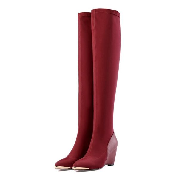 boots ol'feminine fashion on the knee wedge boots high heels pointed to black wine red booties female size eua 4-10.5. 5pwo
boots ol'feminine fashion on the knee wedge boots high heels pointed to black wine red booties female size eua 4-10.5. 5pwo
