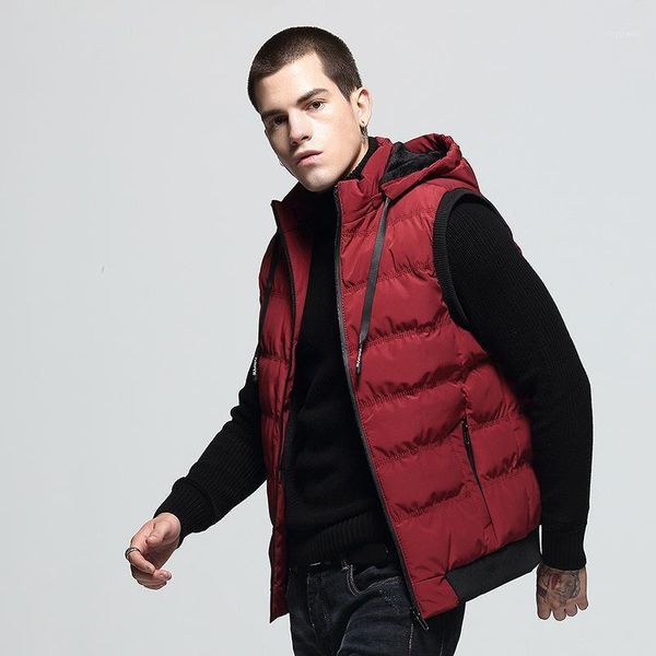 men's jackets men vest solid color plus cotton, Black;brown
men's jackets men vest solid color plus cotton, Black;brown