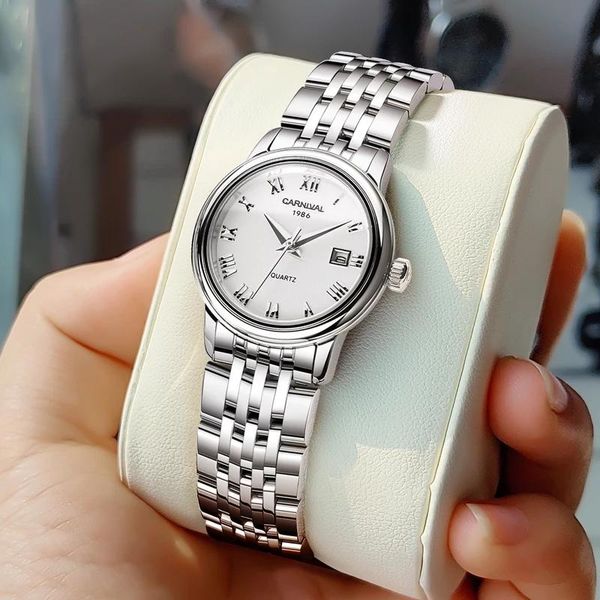 wristwatches carnival brand women fashion business watch ladies luxury calendar quartz wristwatch waterproof casual clock relogio feminino, Slivery;brown
wristwatches carnival brand women fashion business watch ladies luxury calendar quartz wristwatch waterproof casual clock relogio feminino, Slivery;brown