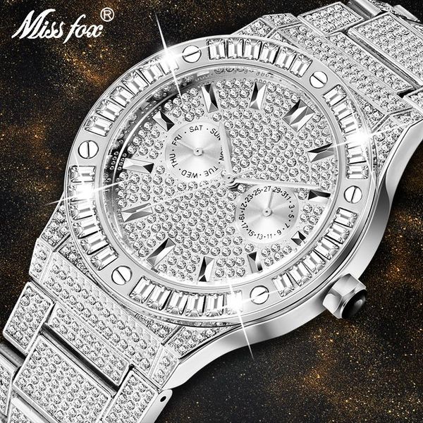 wristwatches missfox drop fashion silver mens watches stainless steel chronograph quartz watch men relogio masculino, Slivery;brown
wristwatches missfox drop fashion silver mens watches stainless steel chronograph quartz watch men relogio masculino, Slivery;brown
