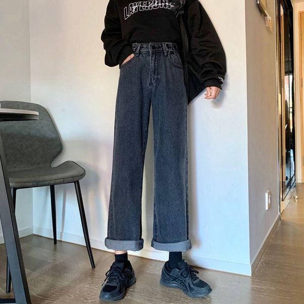 women's jeans woman pants denim autumn high waist straight-leg pantalones vaqueros mujer, Blue
women's jeans woman pants denim autumn high waist straight-leg pantalones vaqueros mujer, Blue