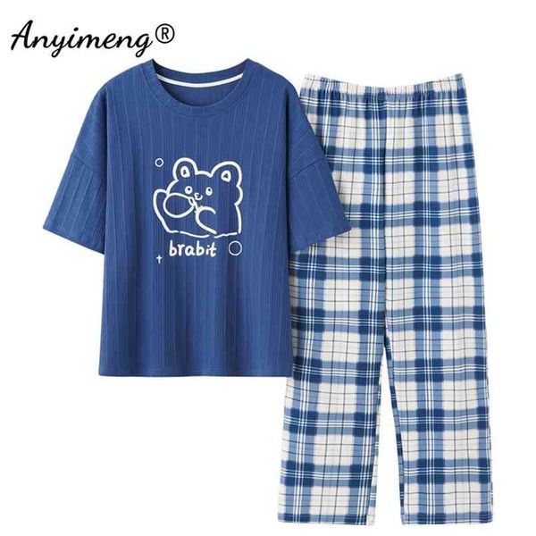 summer loungewear women pijamas cotton shorts texture blue plaid young ladies korean pajamas fashion woman pyjama set 210809, Black;red
summer loungewear women pijamas cotton shorts texture blue plaid young ladies korean pajamas fashion woman pyjama set 210809, Black;red