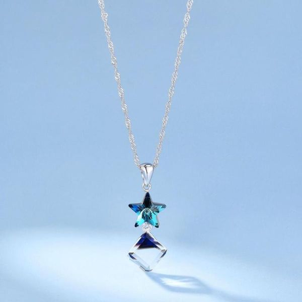 pendant necklaces women stylish blue square long lasting choker necklace 925 silver all match for party
pendant necklaces women stylish blue square long lasting choker necklace 925 silver all match for party