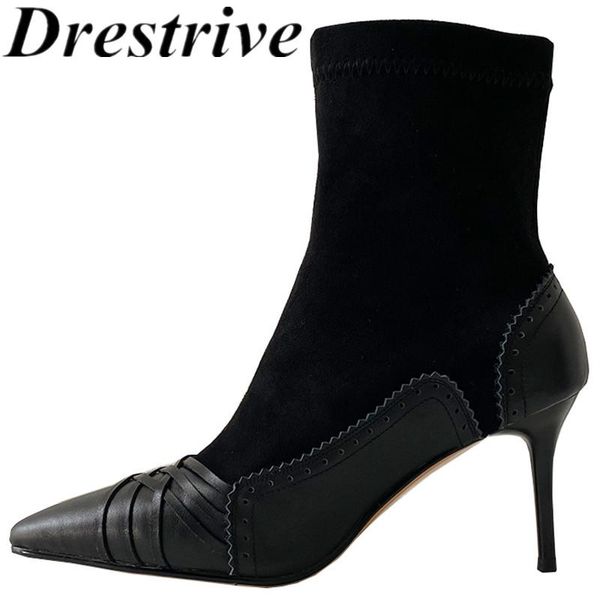 boots drestrive 2021 arrival cow leather women ankle stretch patchwork thin heel winter shoes black high pointed toe
boots drestrive 2021 arrival cow leather women ankle stretch patchwork thin heel winter shoes black high pointed toe
