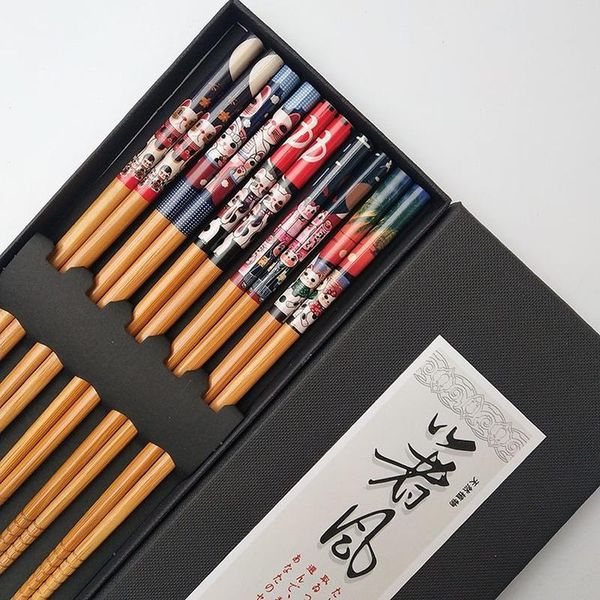 chopsticks 5 pairs lucky cats japanese bamboo gift household reusable sushi set kitchen tableware
chopsticks 5 pairs lucky cats japanese bamboo gift household reusable sushi set kitchen tableware