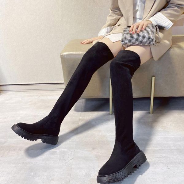 boots over the knee black women shoes winter fashion platform leather thigh high female chunky heel long boot
boots over the knee black women shoes winter fashion platform leather thigh high female chunky heel long boot