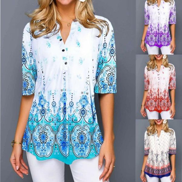 women's t-shirt fashion spring summer 2021 bohemian sweet pullover v-neck loose, White
women's t-shirt fashion spring summer 2021 bohemian sweet pullover v-neck loose, White