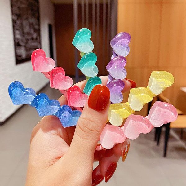 hair accessories girls cute gradient colors heart hairpins children sweet side clips barrettes lovely headband fashion, Slivery;white
hair accessories girls cute gradient colors heart hairpins children sweet side clips barrettes lovely headband fashion, Slivery;white