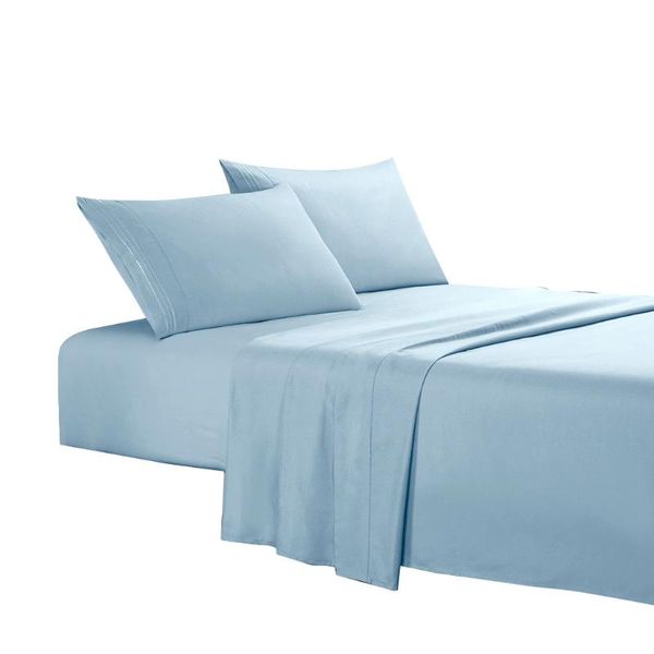 bedding sets home textile style plain three-thread embroidery craft brushed four-piece bed sheet set
bedding sets home textile style plain three-thread embroidery craft brushed four-piece bed sheet set