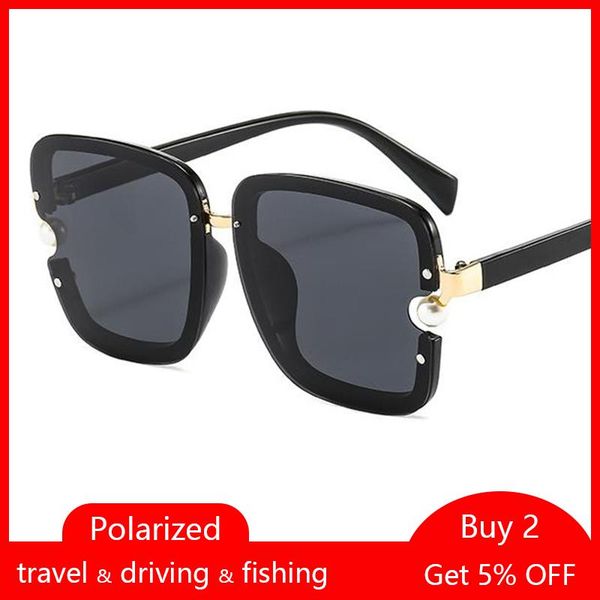 vintage polarized black square sunglasses women big frame sun glasses female elegant pearl eyewear traving oculos, White;black
vintage polarized black square sunglasses women big frame sun glasses female elegant pearl eyewear traving oculos, White;black