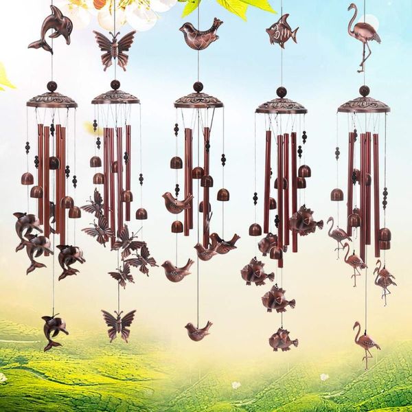 decorative objects & figurines waterproof metal bird wind chimes fish animals bells with 4 aluminum tubes chime home hanging decoration
decorative objects & figurines waterproof metal bird wind chimes fish animals bells with 4 aluminum tubes chime home hanging decoration