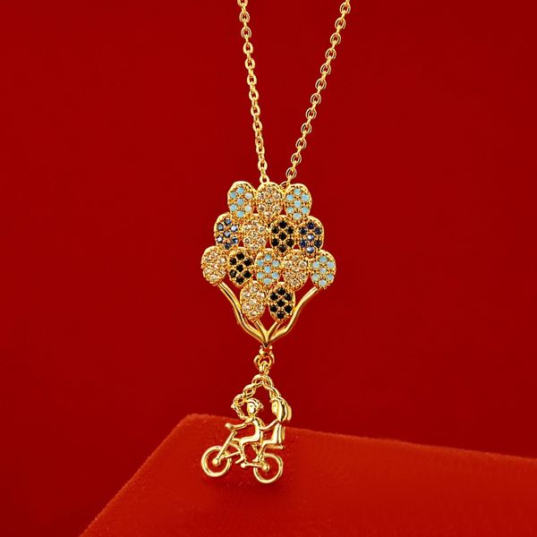 women's balloon color diamond zircon 24k gold plated pendant necklaces njgn069 fashion wedding gift women yellow gold plate pendants ne, Silver
women's balloon color diamond zircon 24k gold plated pendant necklaces njgn069 fashion wedding gift women yellow gold plate pendants ne, Silver
