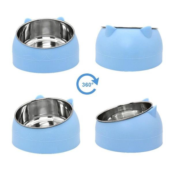cat bowls & feeders dog bowl stainless steel 15 degrees tilted safeguard neck puppy feeder non-slip protection dish pet
cat bowls & feeders dog bowl stainless steel 15 degrees tilted safeguard neck puppy feeder non-slip protection dish pet