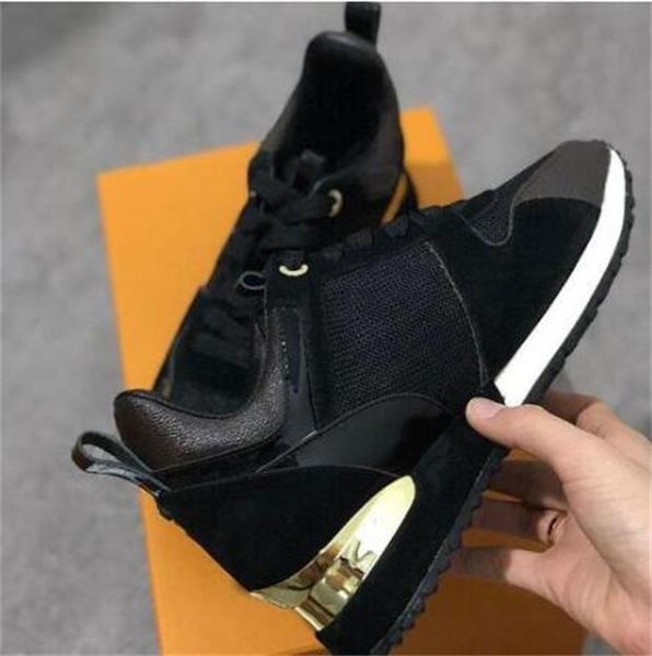 2022 genuine leather run away designer sneakers women shoes trainers fashion casual shoe men mixed color original box, Black;white
2022 genuine leather run away designer sneakers women shoes trainers fashion casual shoe men mixed color original box, Black;white